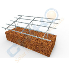 Pre-assembly solar racking ground mounting structure for solar panel